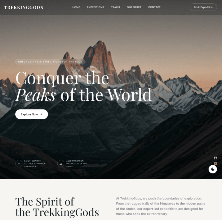 TrekkinGods: A Trek and Travel Booking Platform